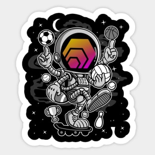 Astronaut Skate HEX Coin To The Moon HEX Crypto Token Cryptocurrency Blockchain Wallet Birthday Gift For Men Women Kids Sticker